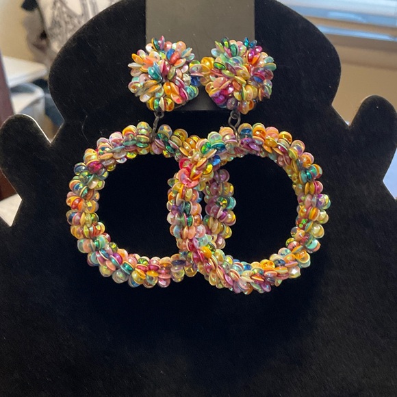 Stella & Dot Jewelry - Stella and Dot Colorful Beaded Hoop Earrings and Stud Set